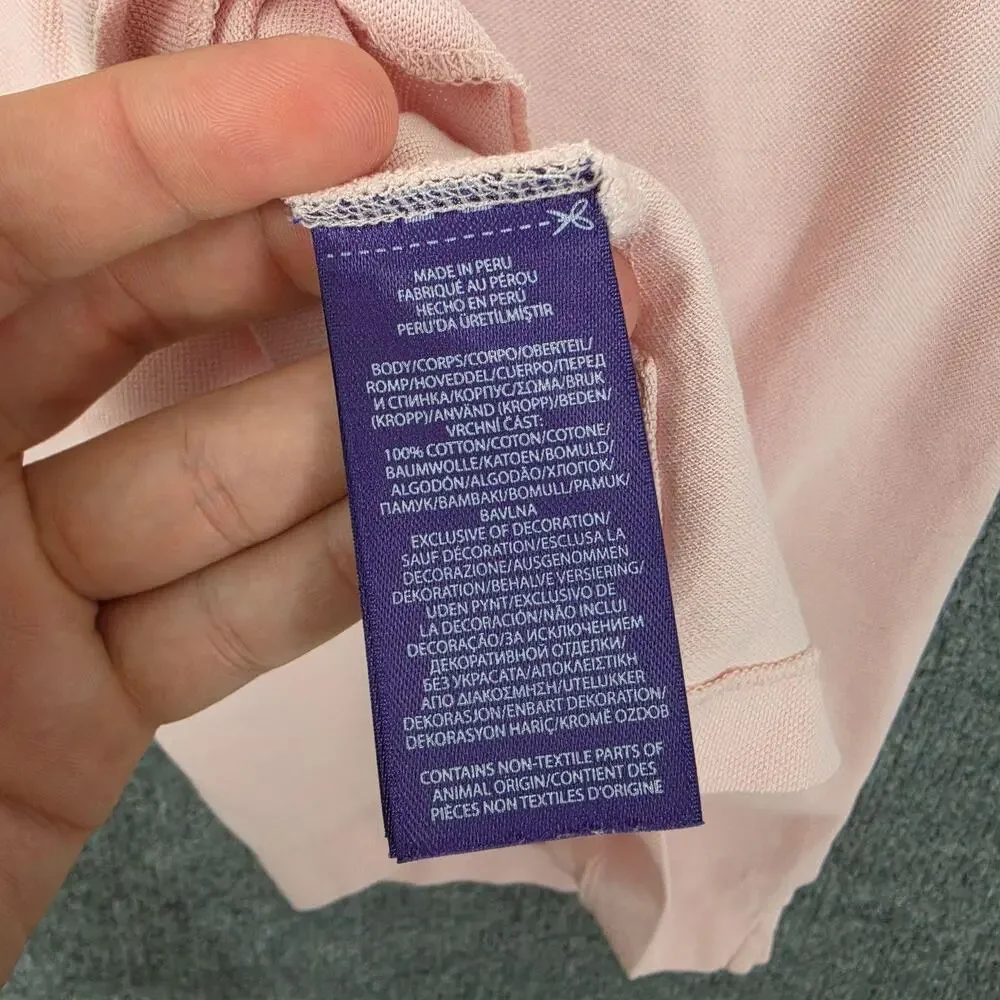 Ralph Lauren Purple Label Polo Shirt Men Medium Pink Pique Knit Casual Preppy